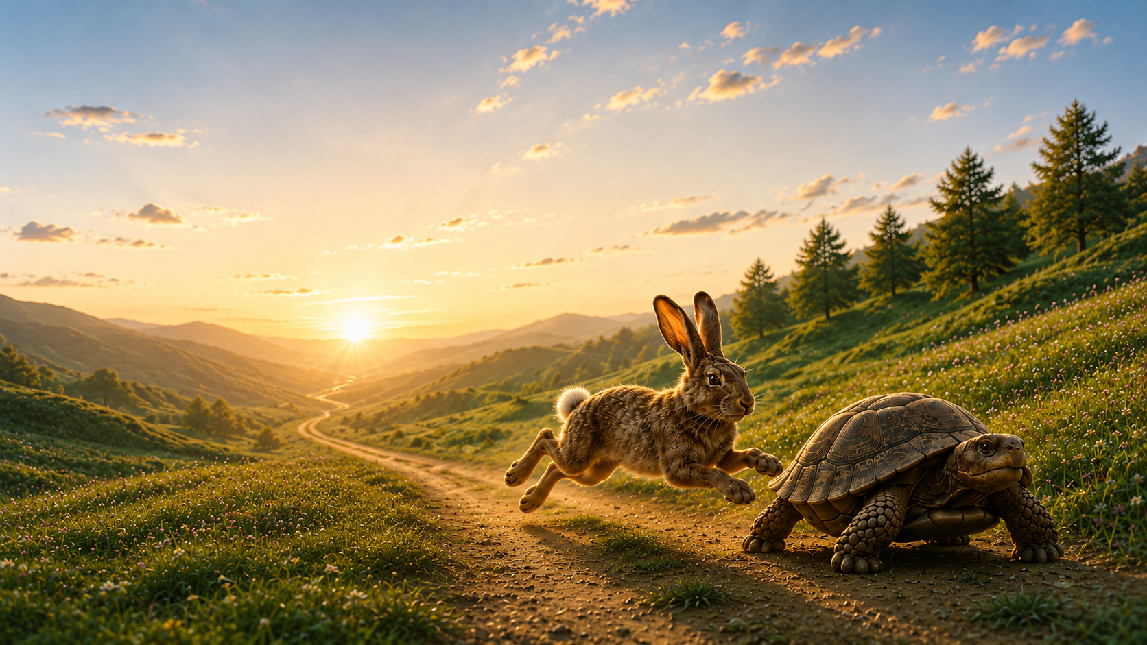 The tortoise and the hare — steady progress builds lasting capability.